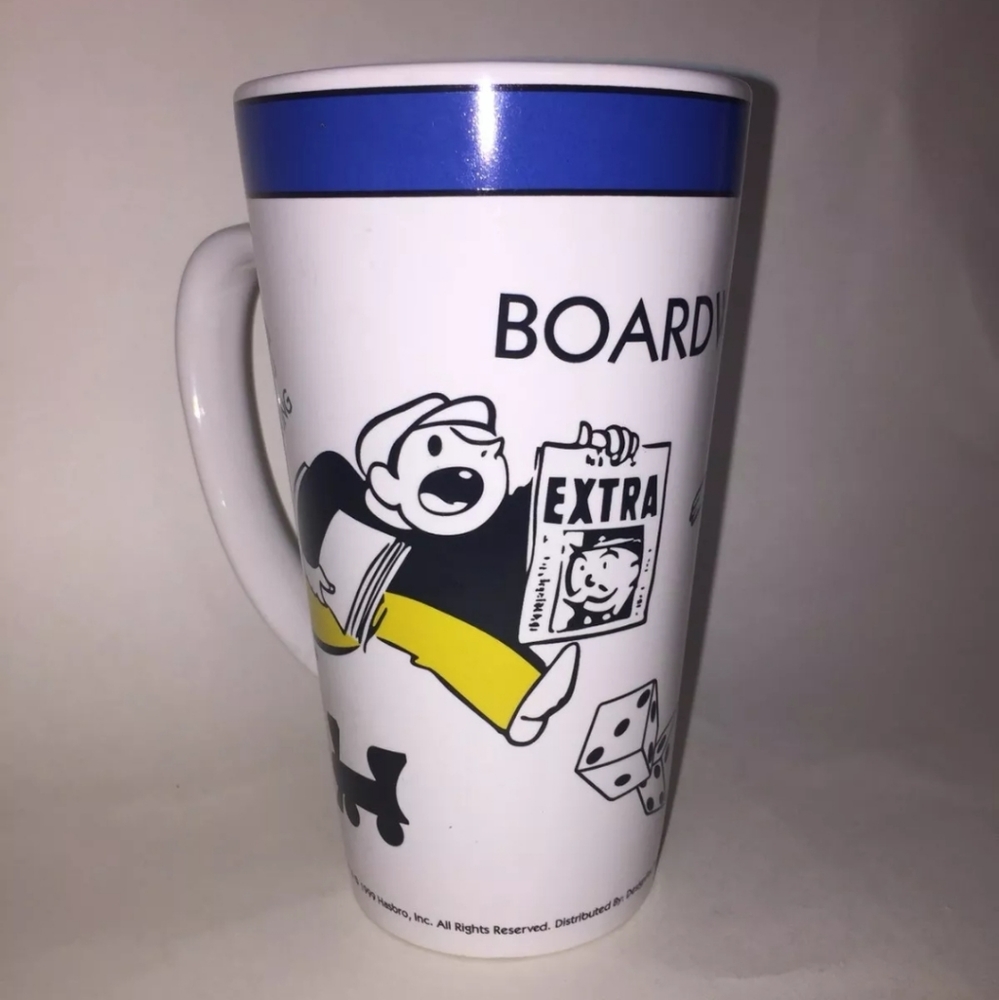 Monopoly Boardwalk Coffee Mug 4.5" 1999